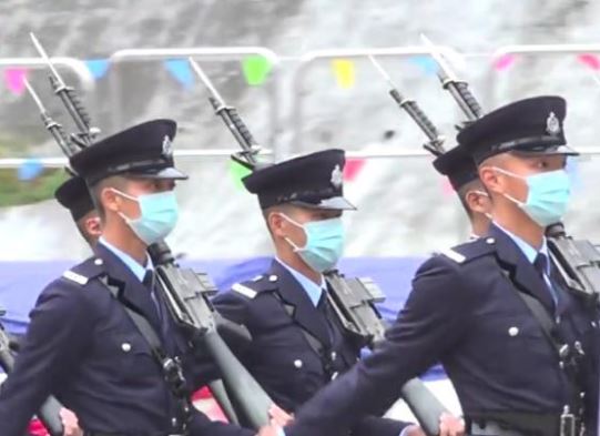 中国香港警察学院21日举行结业典礼