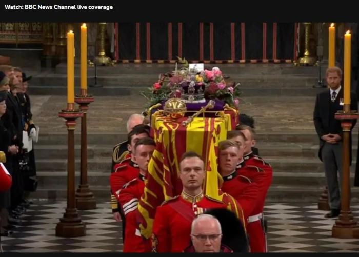 最后的道别！英国女王伊丽莎白二世葬礼举行